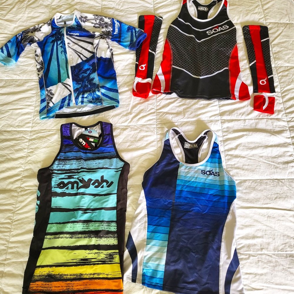 Soas, Smashfest Queen, Hansym Racing Triathlon Tri Cycling Tops Womens Medium
